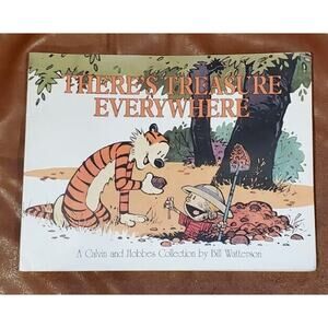 A Calvin and Hobbes Collection Book "There's Treasure Everywhere" Paperback